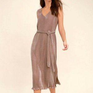 J.O.A. Mauve Midi Dress